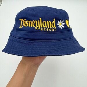 Disney Unisex Navy Blue Disneyland Resort Castle Embroidered Bucket Hat One Size